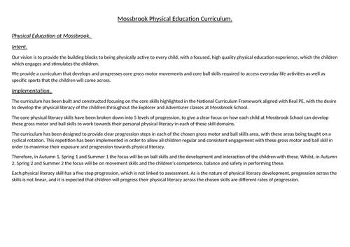 SEN Physical Education PE Curriculum | Teaching Resources