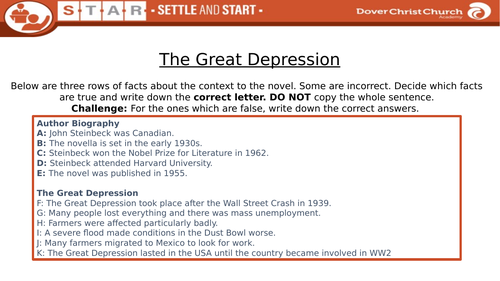 OMAM Great Depression