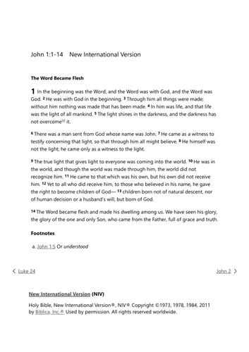 AQA RS - The Trinity (Christianity)