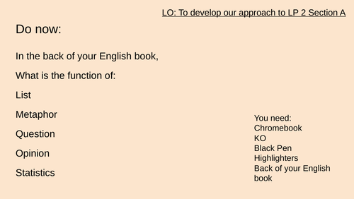 AQA Language to Support Blood Brothers Context: Week 1 Langauge Paper 2- Unemployed Women