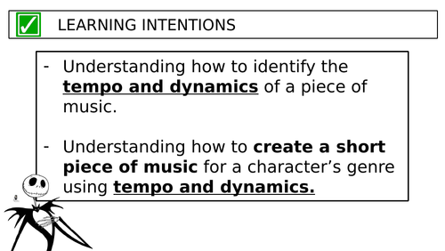 Tempo and dynamics lesson