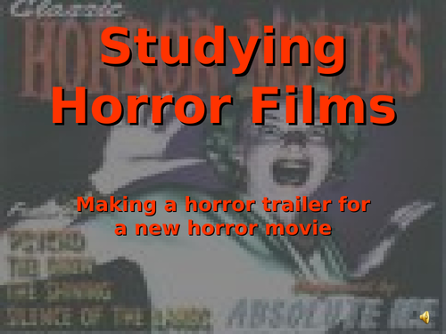 Studying Horror Films