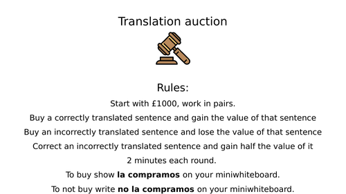 Spanish jobs translation auction