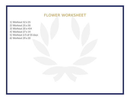 FLOWER WORKSHEET 56