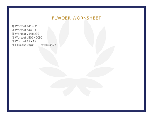 FLOWER WORKSHEET 63