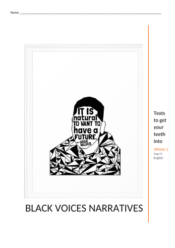 Black narratives: Ghost Boys (including black narrative multiple extract booklet)
