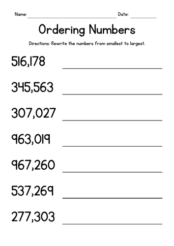 ordering-large-numbers-worksheets-teaching-resources