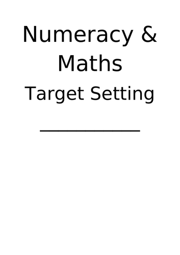 Maths Target Setting Success Criteria