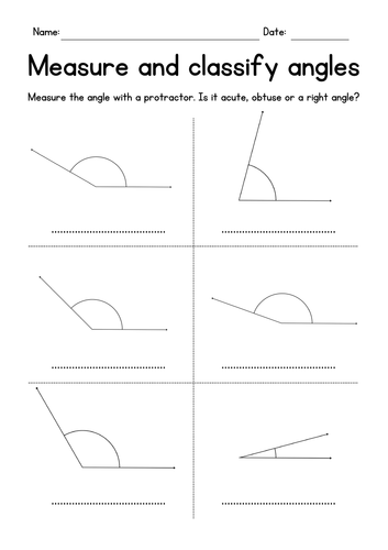 Measuring and Classifying Angles