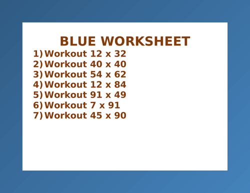 BLUE WORKSHEET 53