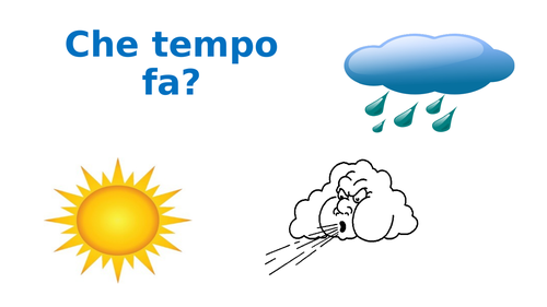 Italian GCSE - the weather