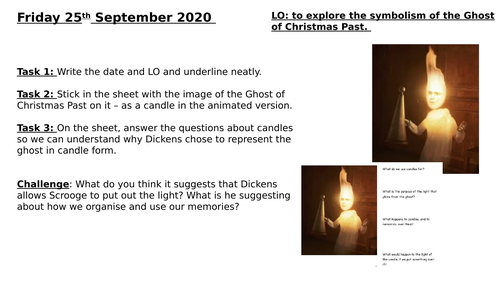 Analysis of Ghost of Christmas Past AQA 2022