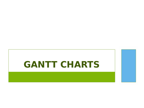 Step by step Gantt chart