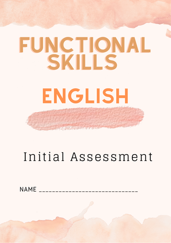 Functional Skills initial Assessment