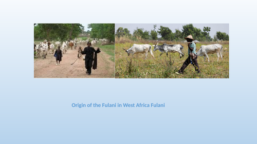 Orgins and Migration of the Fulanis in West Africa