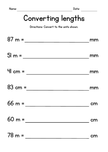 Meters and Centimeters  Converting m to cm and Converting cm to m