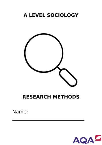 AQA Sociology Research Methods Booklet and Handout