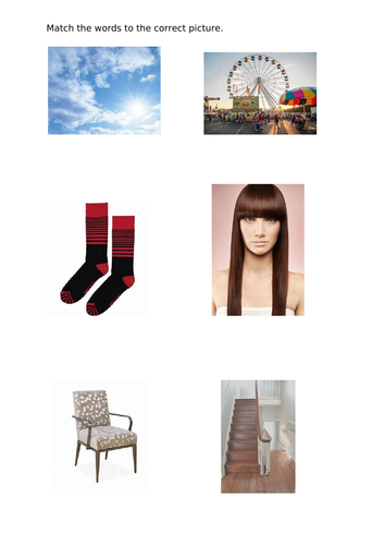 Matching 'air' words to pictures | Teaching Resources