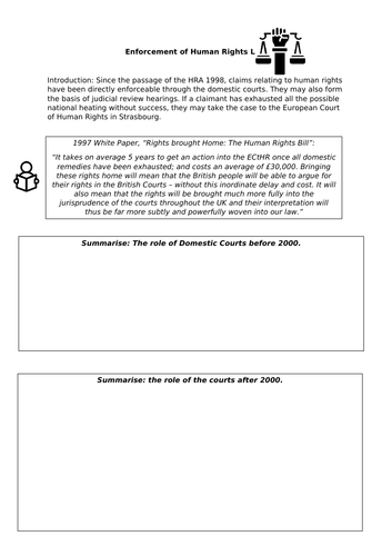 Enforcement of Human Rights Law Study Booklet