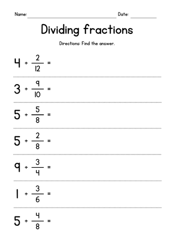 Dividing Whole Numbers by Proper Fractions
