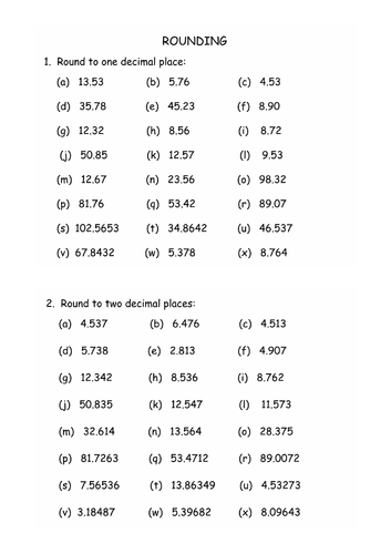 Decimals