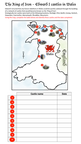 12th Century Edwardian Welsh castles