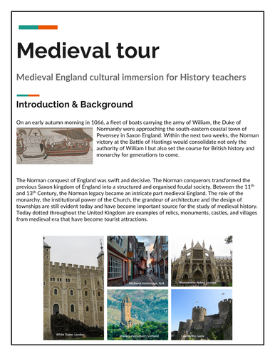 medieval tour of the United Kingdom