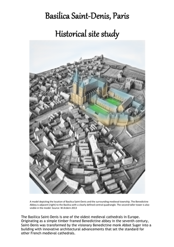 Historical site study: Basilica Saint Denis, Paris