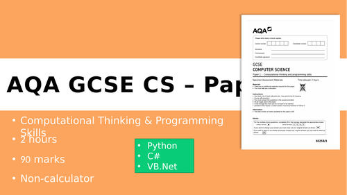 computer science paper 1 aqa gcse