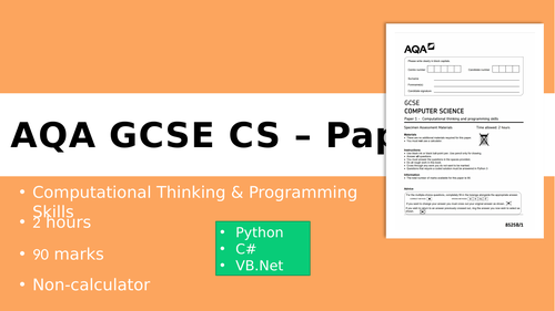 AQA GCSE Computer Science Paper 1 Revision Slides