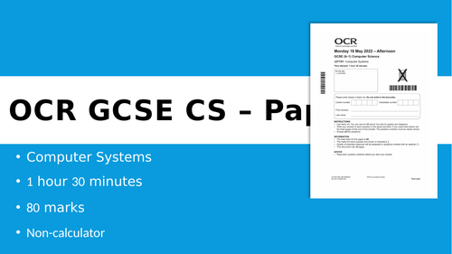OCR GCSE Computer Science Paper 1 Revision Slides
