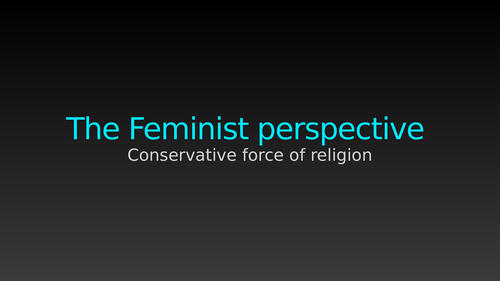 Feminism and Beliefs in Society