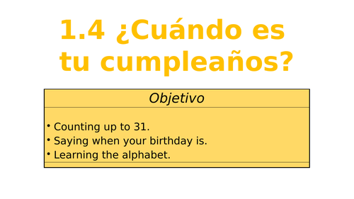 Viva 1 - Module 1.4 ¿Cuantos años tienes? + El Alfabeto