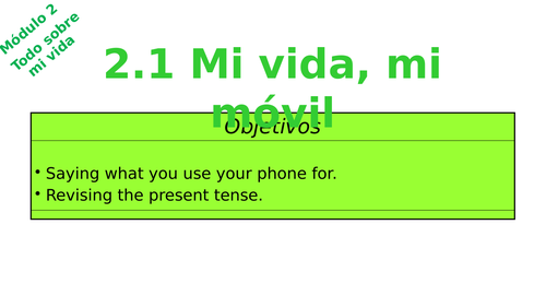 Viva 2 - Module 2.1 Mi vida, mi movil