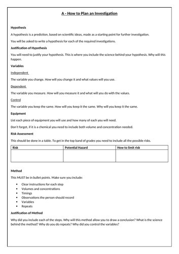 BTEC Applied Science: Unit 3 teacher guide and pupil how to