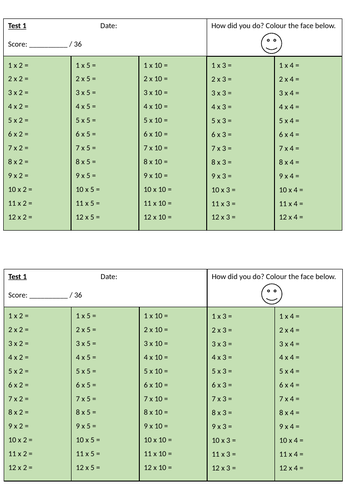 Times Table Practice