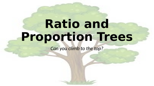 Ratio and Proportion Trees