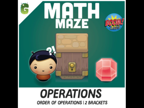 Order of Operations | 2 brackets | BOOM Math Maze Game!