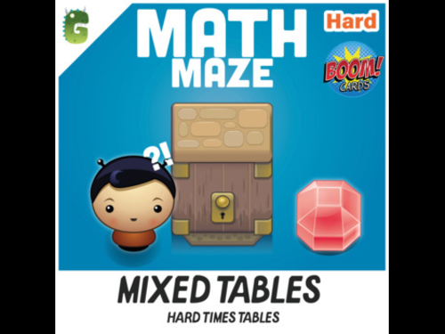 Hard Times Tables | BOOM Math Maze Game!
