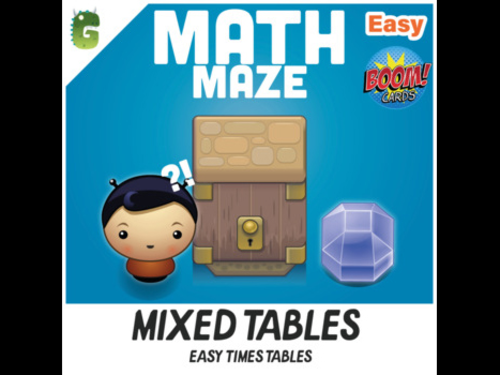 Easy Times Tables #3 BOOM Math Maze Game!