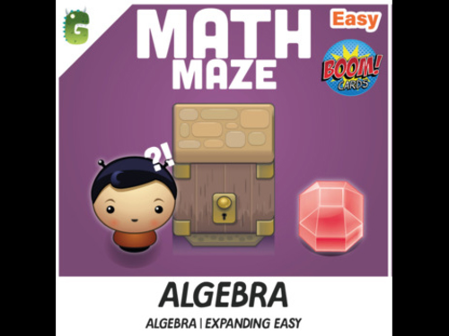 Algebra | expanding easy | BOOM Math Maze Game!