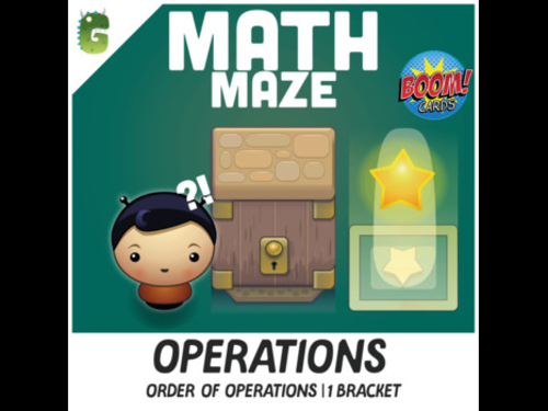 Order of Operations | 1 bracket BOOM Math Maze Game!