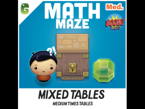 Medium Times Tables BOOM Math Maze Game!