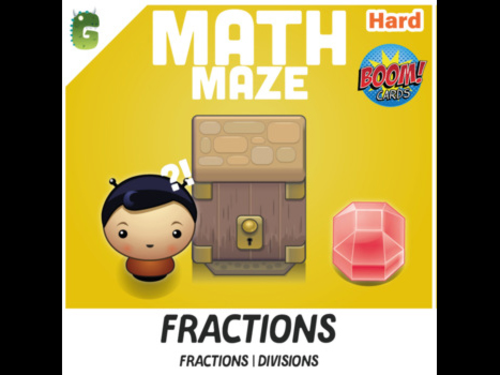 Mixed Fractions | Division | BOOM Math Maze Game!