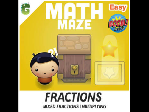 Mixed Fractions | Multiplying BOOM Math Maze Game