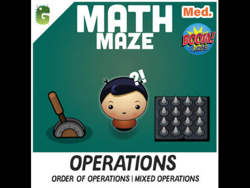 Order of Operations | mixed operations BOOM Math Maze Game