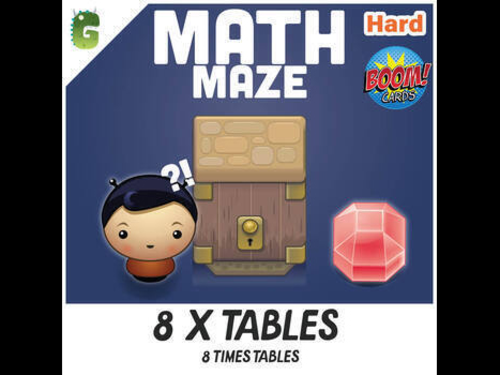 8 Times Tables BOOM Math Maze Game