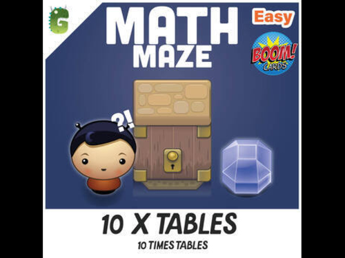 10 Times Tables BOOM Math Maze Game