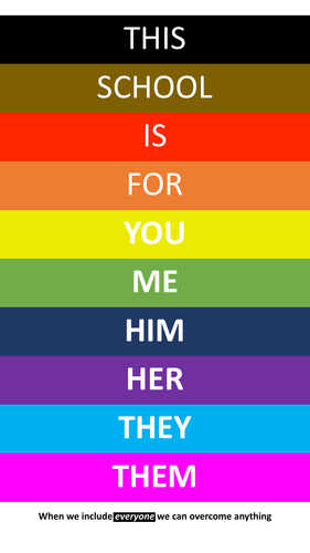 LGBTQ+ Inclusivity Poster