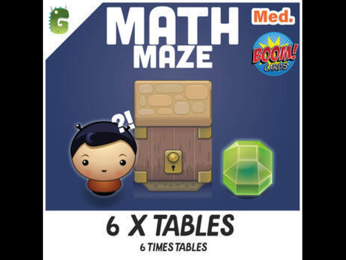 6 Times Tables BOOM Math Maze Game